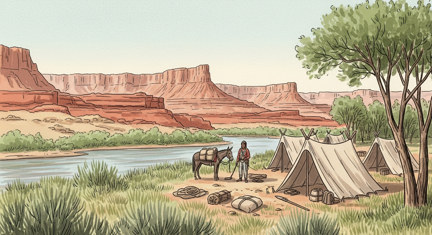 The Old Spanish Trail route through Emery County